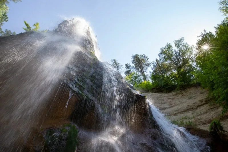 Smith Falls waterfall in Cherry County